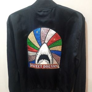 YVE ST LAURENT SWEET DREAMS SATIN BOMBER JACKET